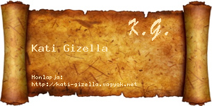 Kati Gizella névjegykártya